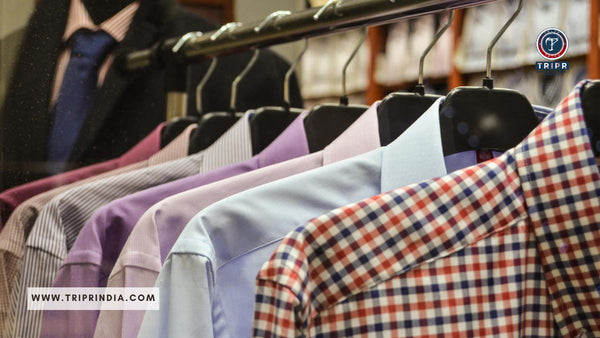 \Men-Cotton Blend Printed Shirts