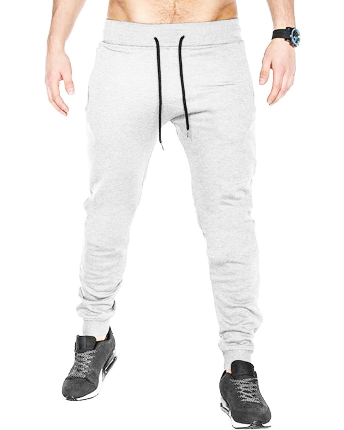 Men grey plain Track pant
