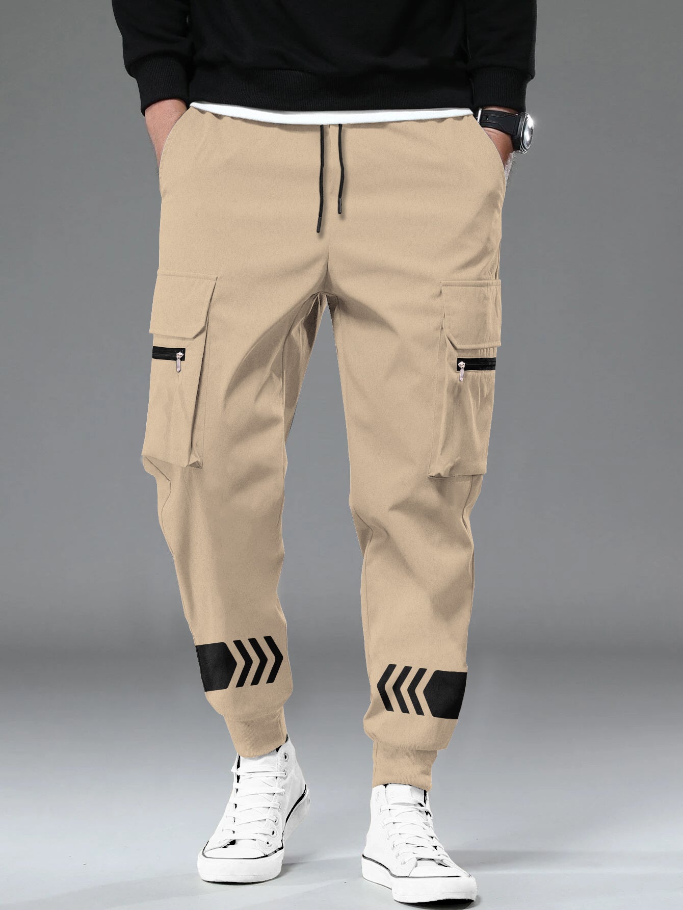 Cargo Pants Outfit Con Jogger Beige Cargo Jogger Jean Joggers