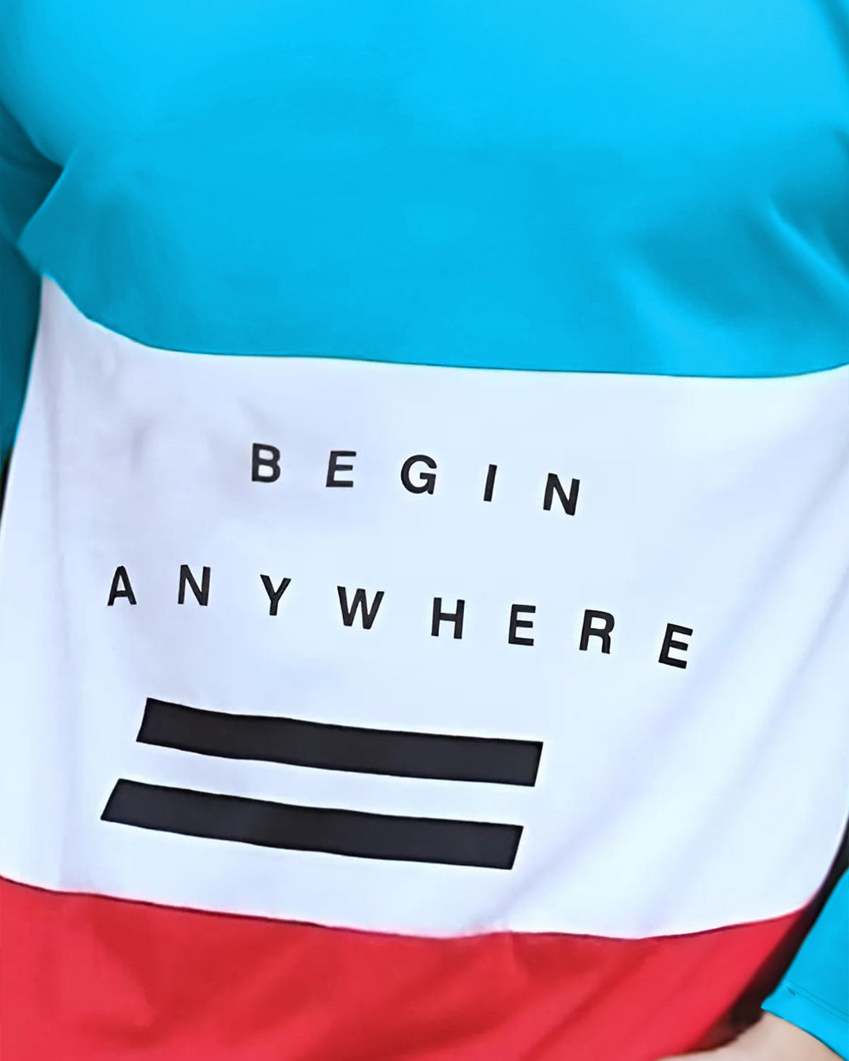 Full Sleeve Kid Boy T-shirt- Skyblue-White-Red