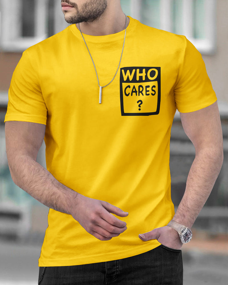 male model wearing yellow round  neck tshirt with hand watch