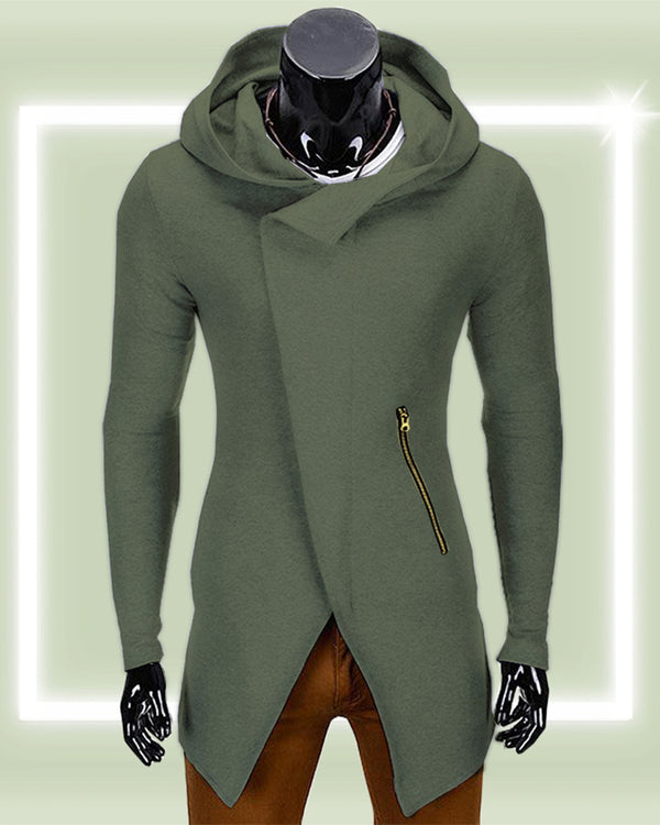 Full Sleeve Fleece Olive Green Color Ninja Jacket