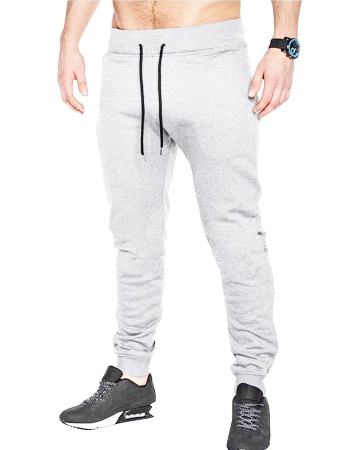 Men grey plain Track pant