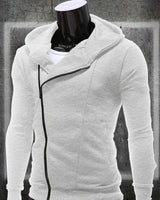 Assassin White melange Men Casual Side Zipper Jacket