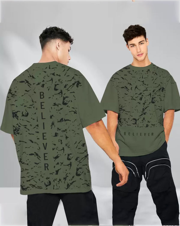 green oversized tshirt for men
