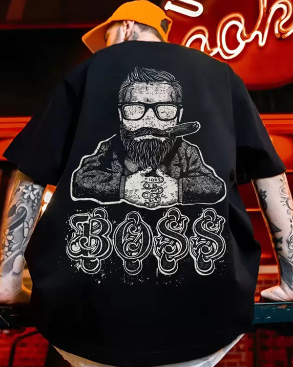 Boss printed oversized tshirt for men