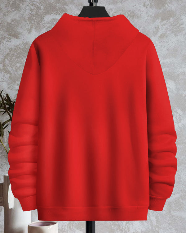 spiderman hoodie red sweatshirt for men back view