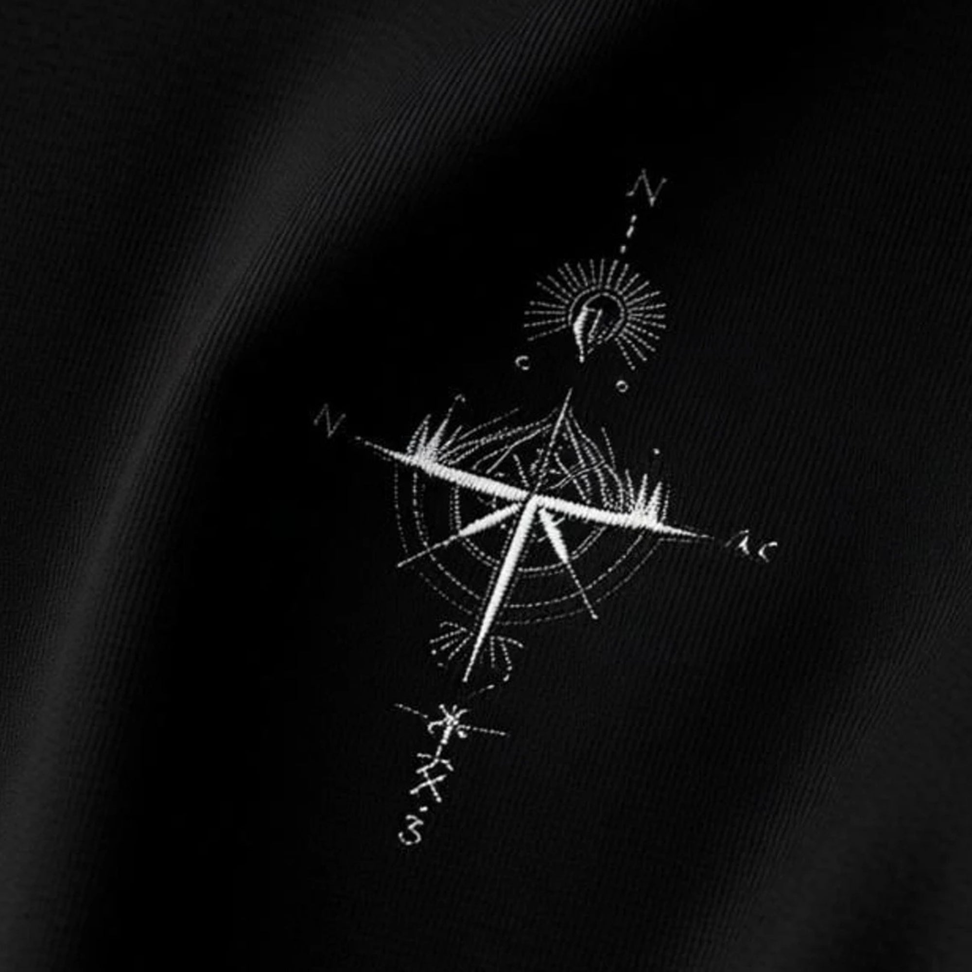 Mens Back Printed Oversized T-Shirt Black