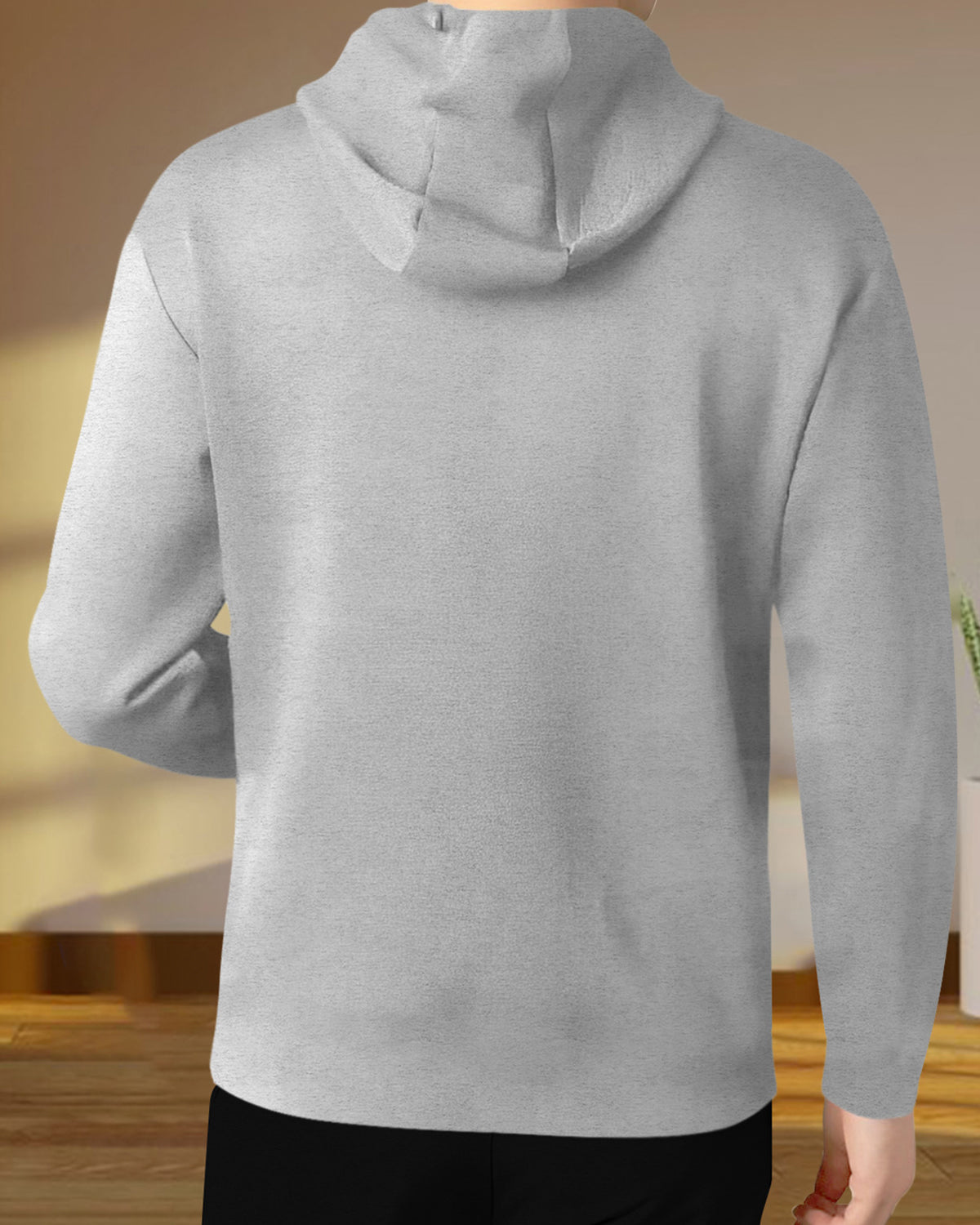 Men Plain Full Sleeve Hooded TShirts with 4 Colors