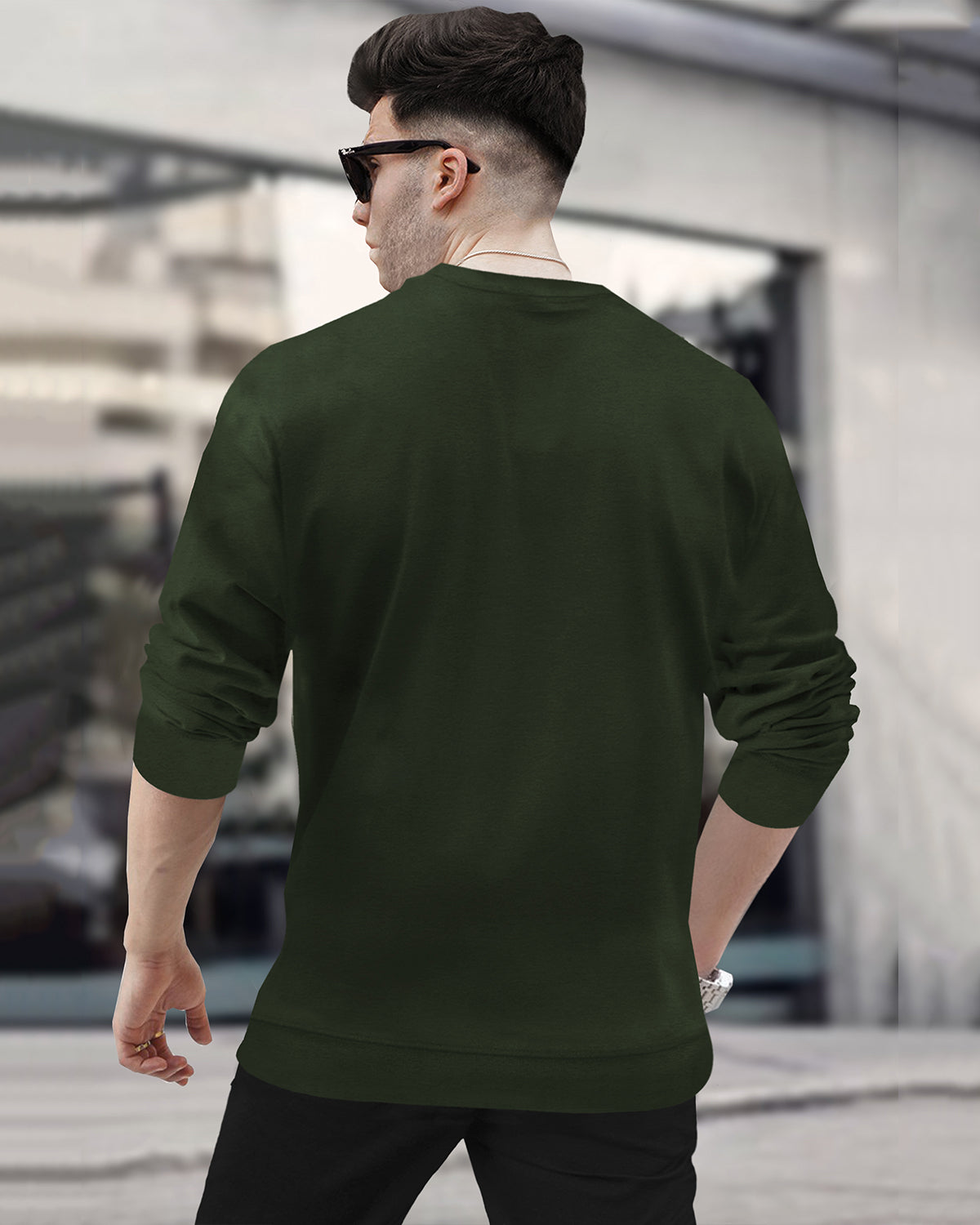 Pack Of 2 - Men Round Neck Full Sleeve Plain T-shirts - 3 Variants