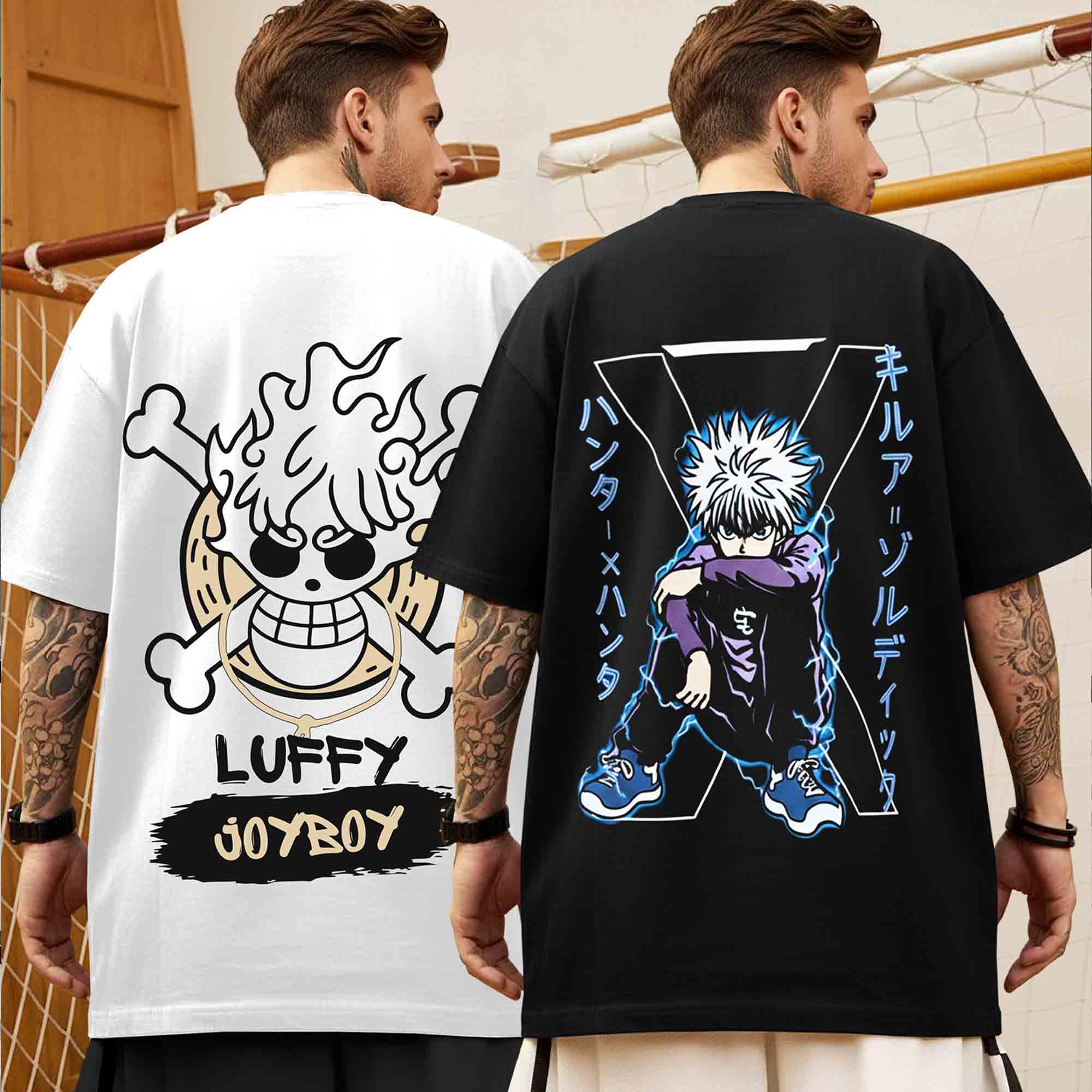 Pack Of 2 Graphic Printed Oversized Tshirts Combo - 15 Variants