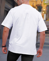 White & Black Printed T-Shirt