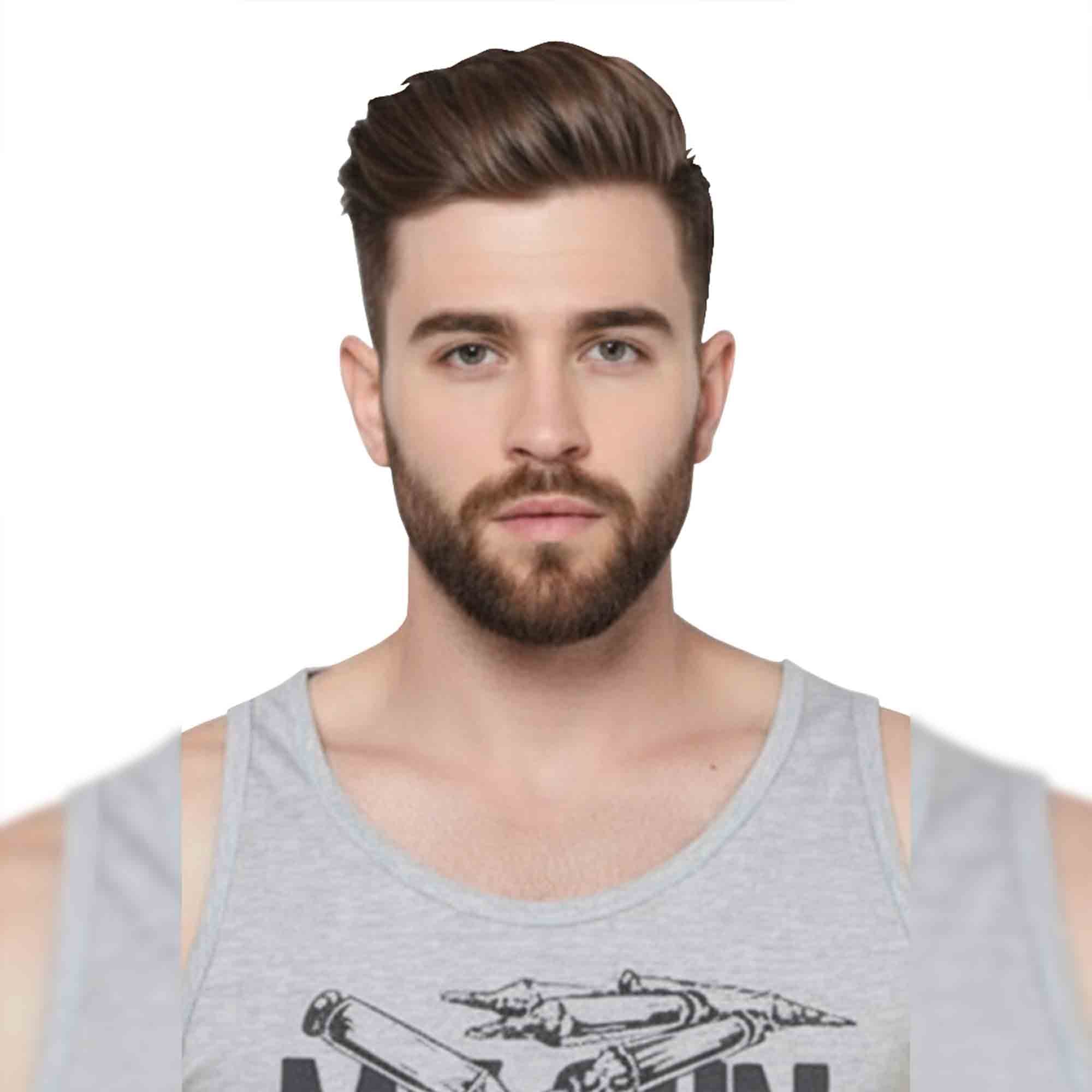 Men Printed Grey Tank Top Vest