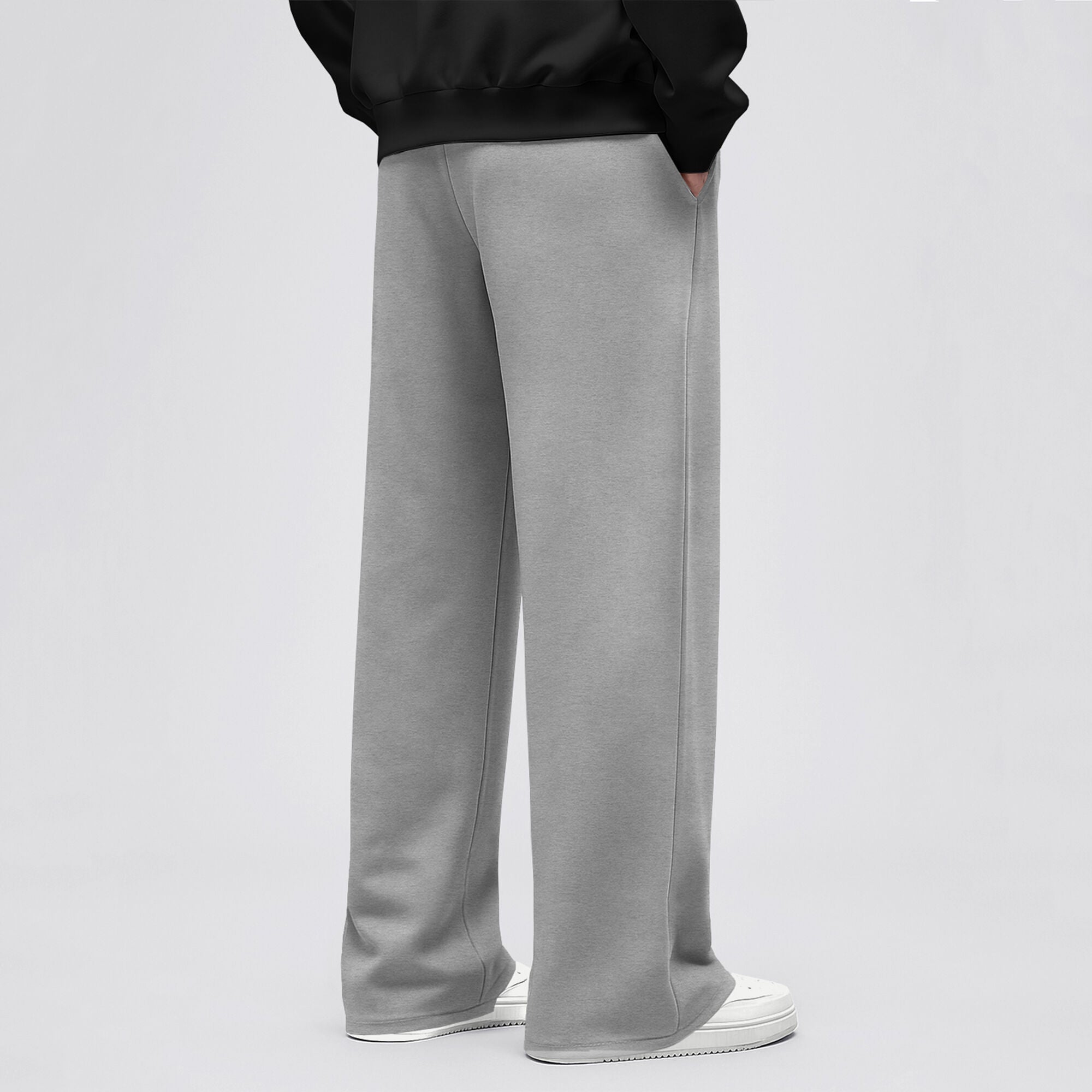 Plain Loose Fit Baggy Cargo Grey