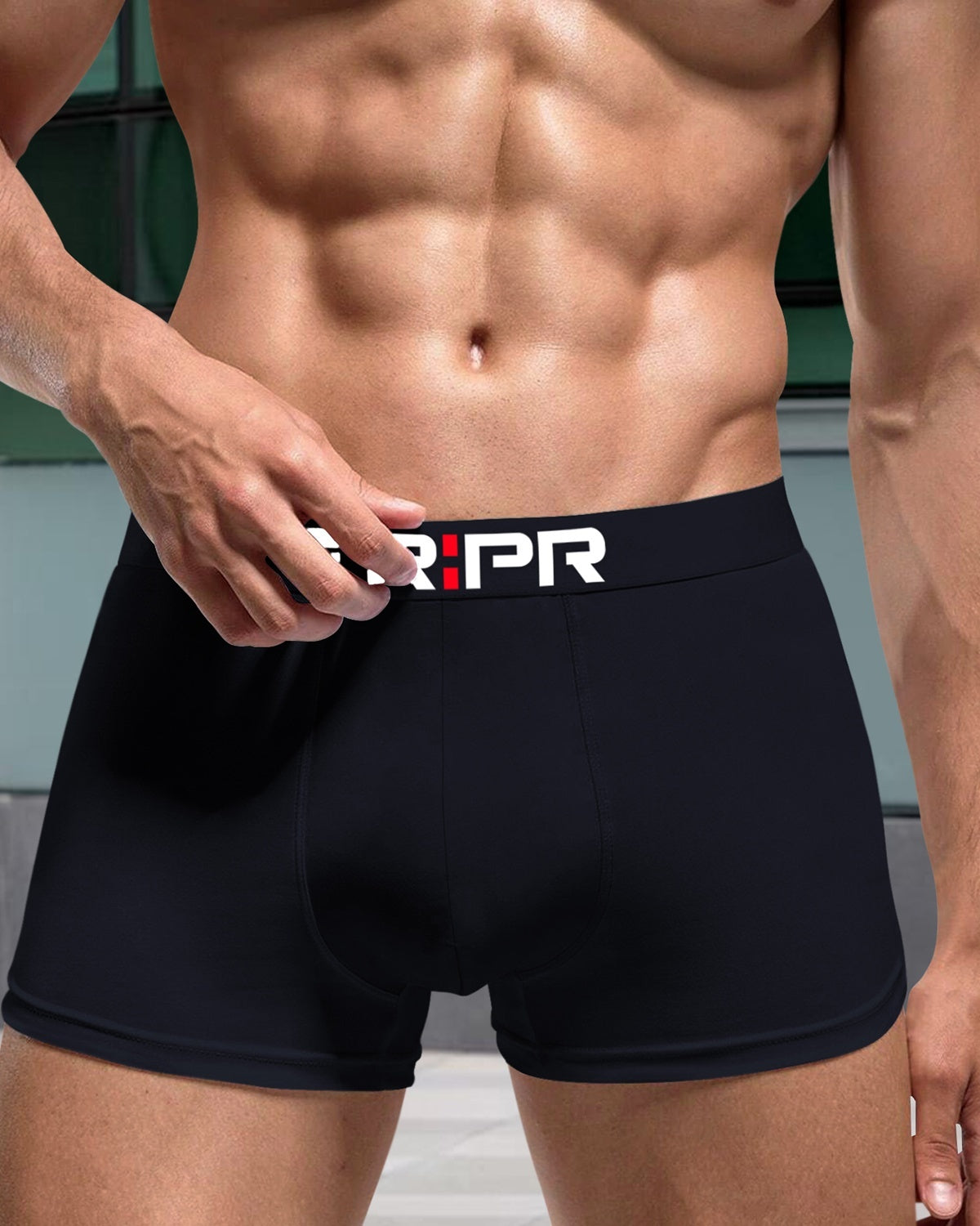 Men Plain Navy Blue Trunk