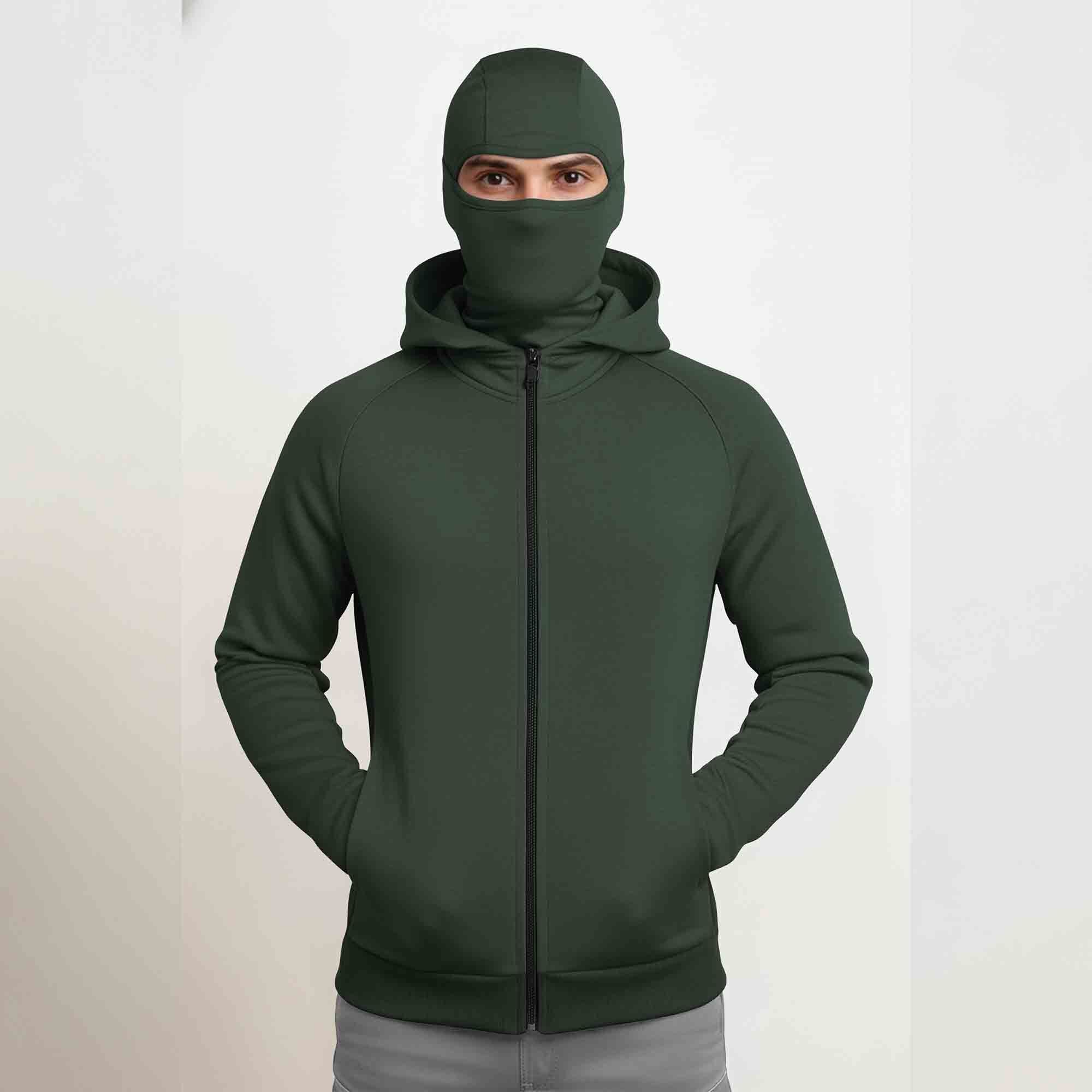 Men Hoodie Jackets with Face Mask