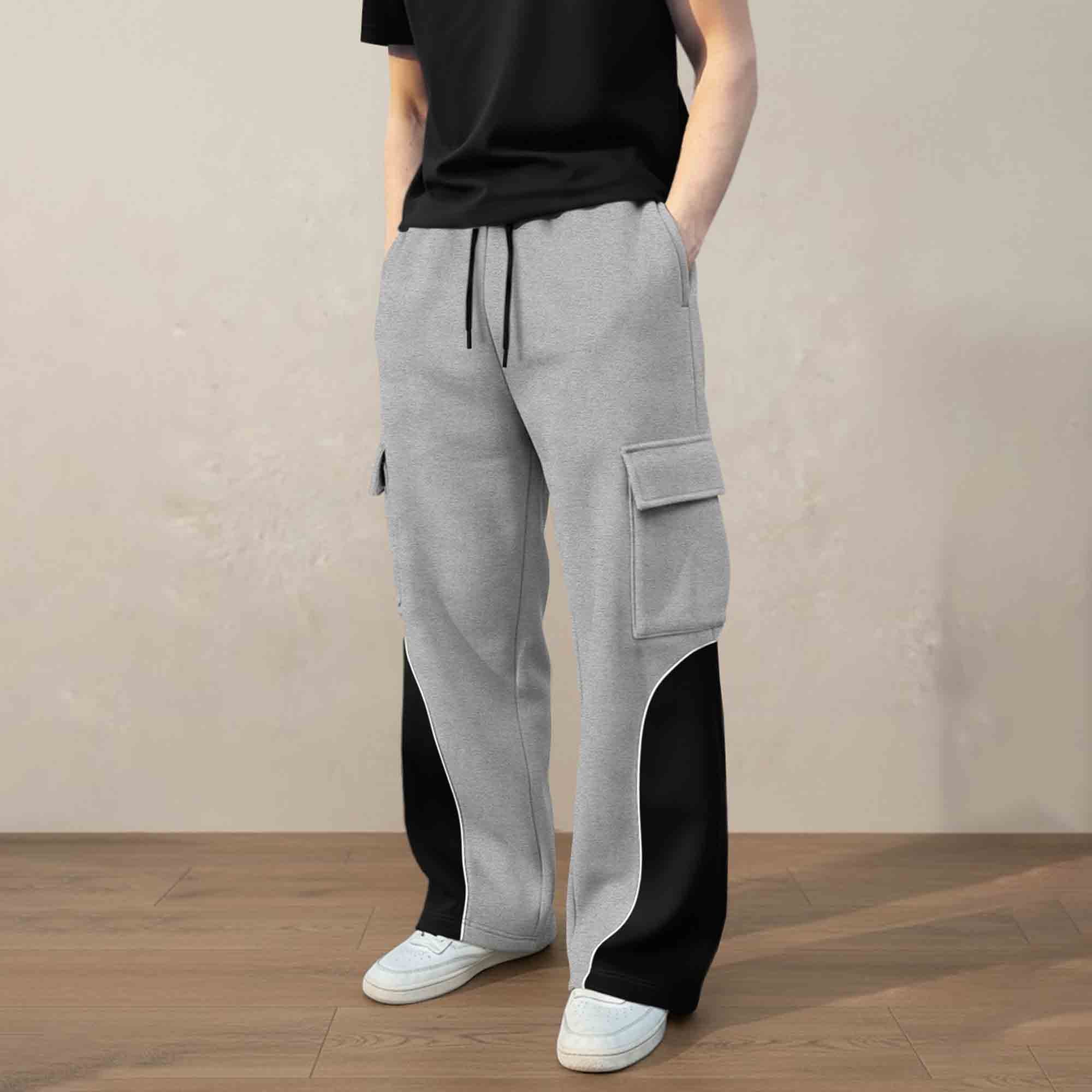 Buy Navy Blue Baggy fit Multi Pocket Cargo Joggers Online – TRIPR