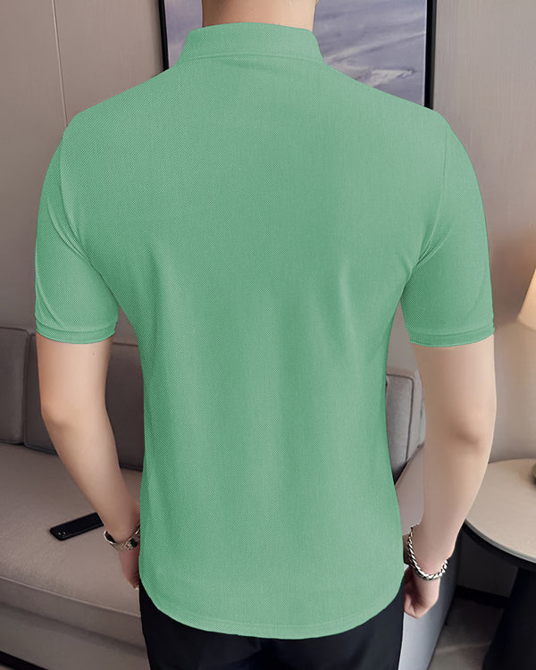 lime green polo half sleeve tshirt for men