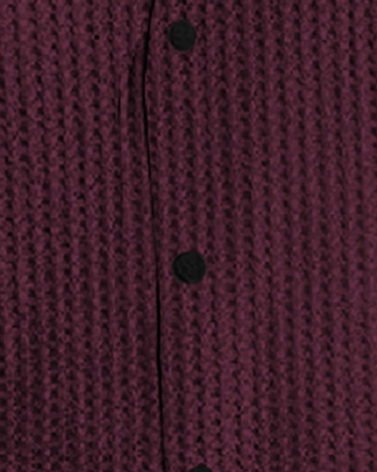 (Pack Of 2) Half Sleeve Plain Beige & Maroon Waffle Shirts