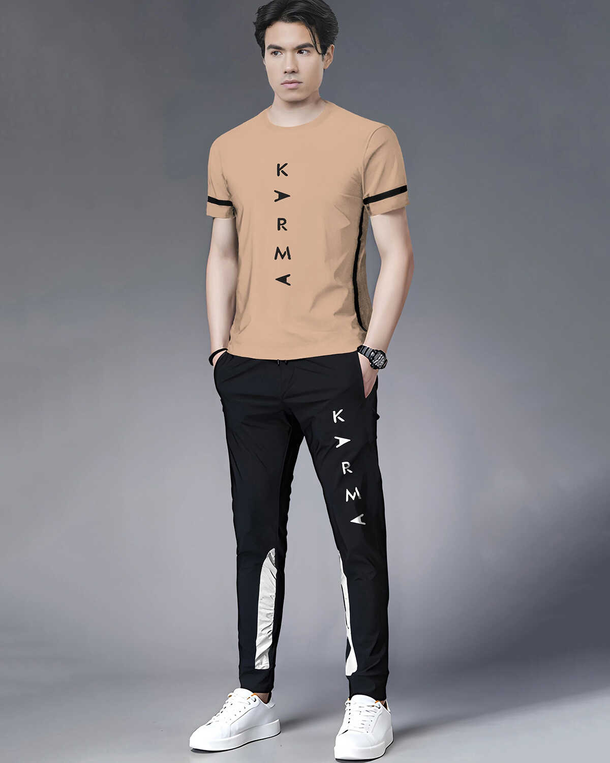 Out Fit Sets For Men Printed Tshirt & Printed Trackpants 21 Variants