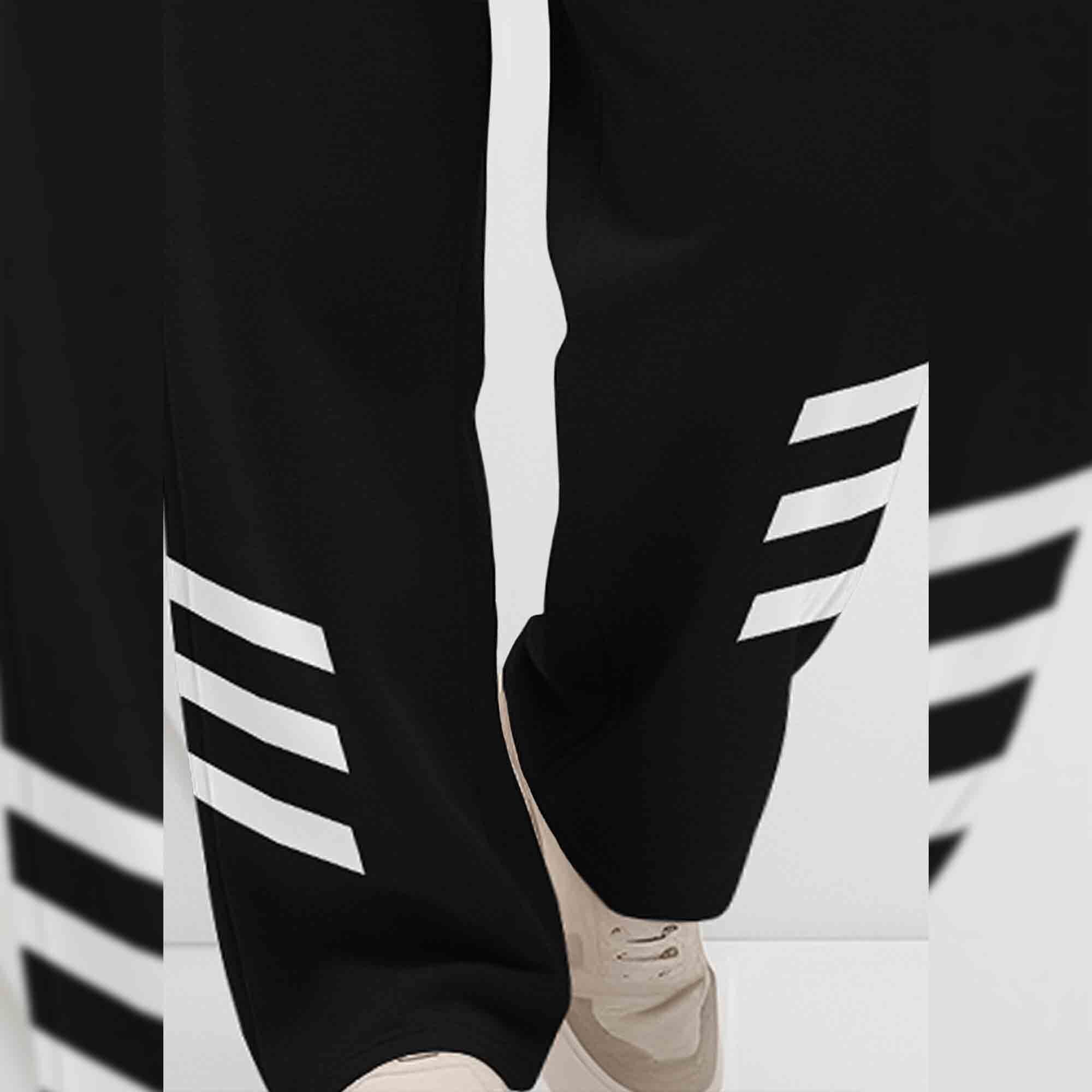 Men Printed Loose Fit Printed Black Trackpant