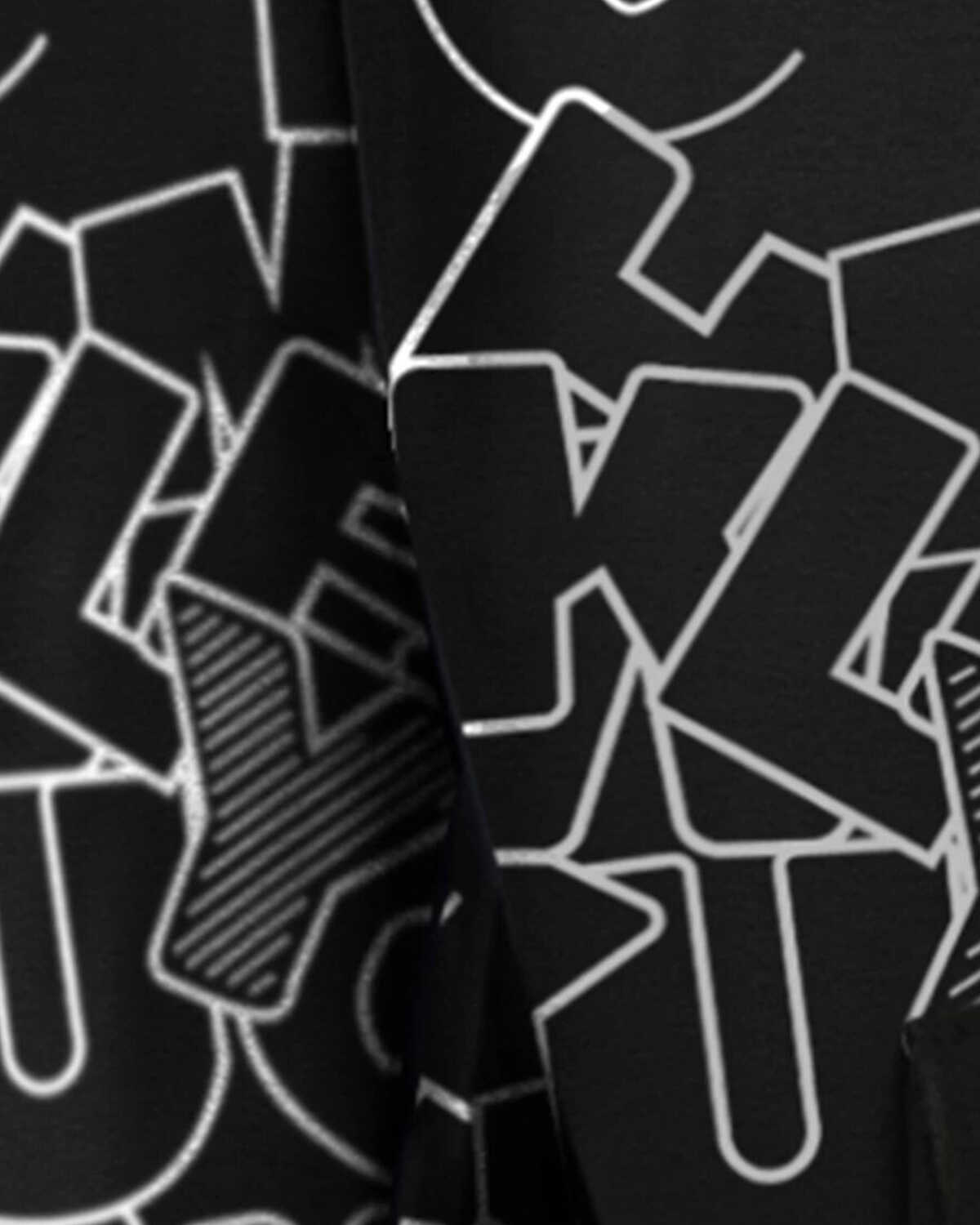 Mens Multi Pockets All Over Printed Baggy fit oversized Black Cargo Jogger