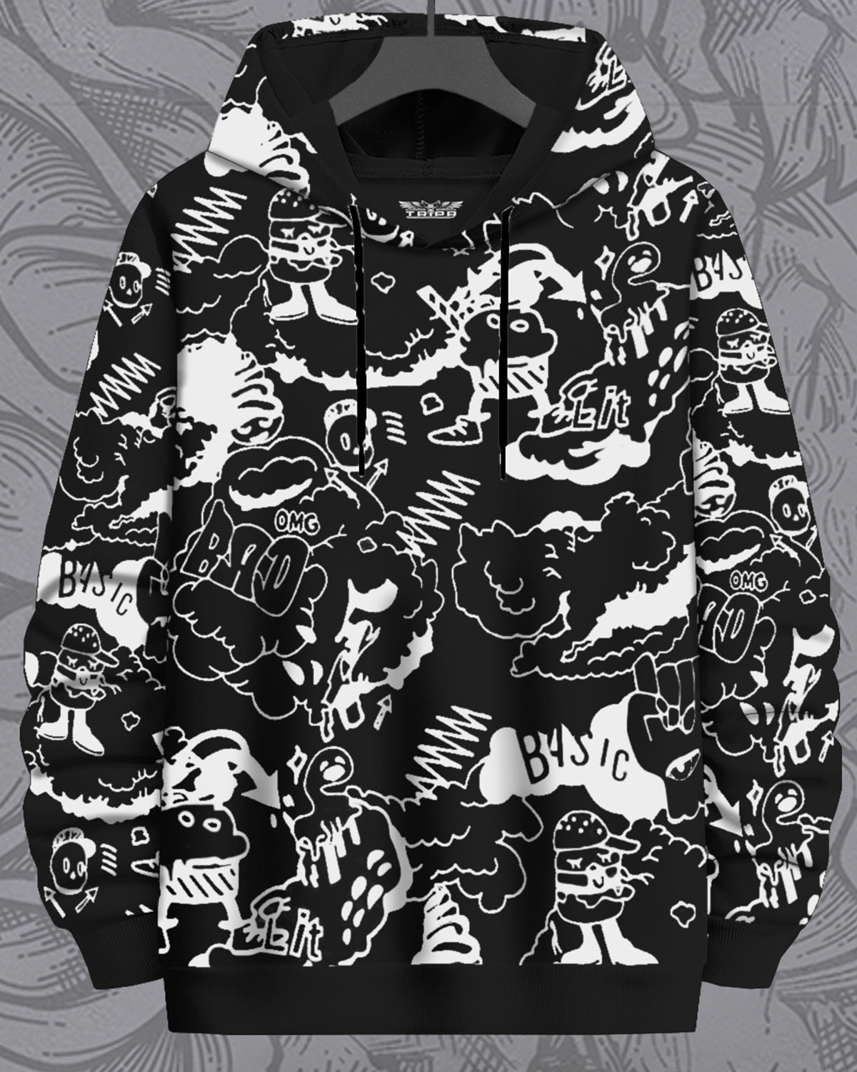 OMG Basic Black Sweatshirt TRIPR