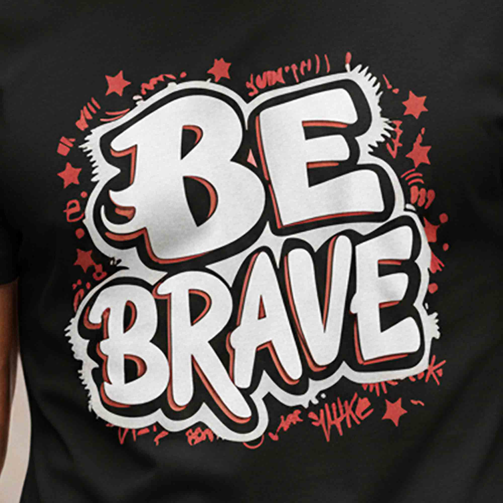 Men Half Sleeve Printed Tshirt Black