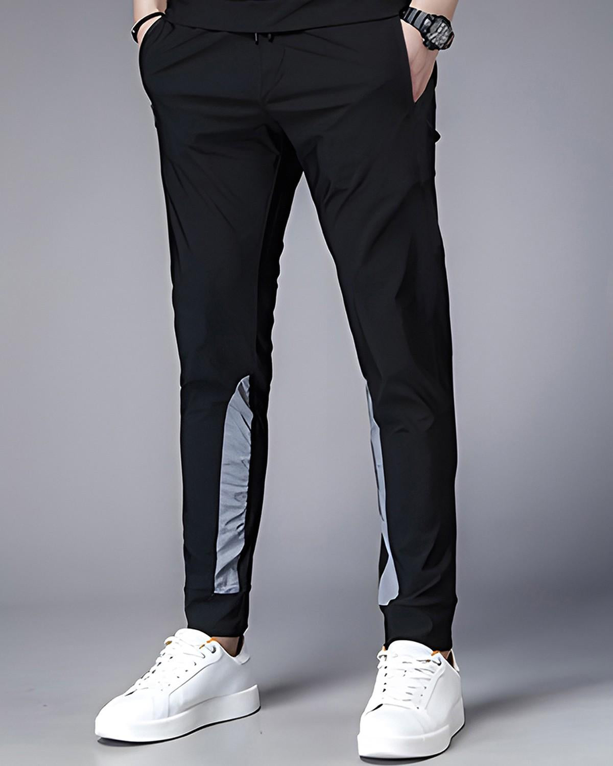Tracksuit For Men Printed T-shirt & Black Printed Trackpant