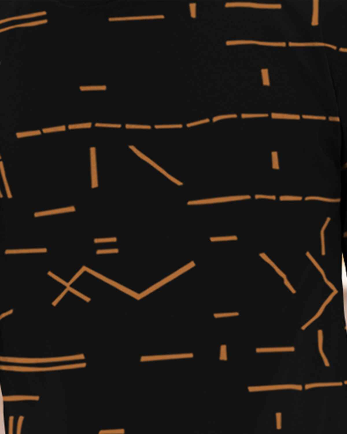 Boys Full Sleeve Black Printed T-shirt