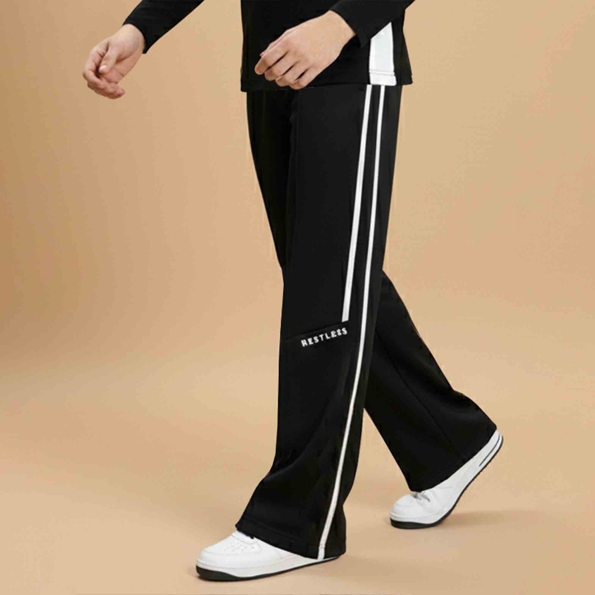 Tracksuit For Full Sleeve Printed Tshirt Black Matching Trackpant