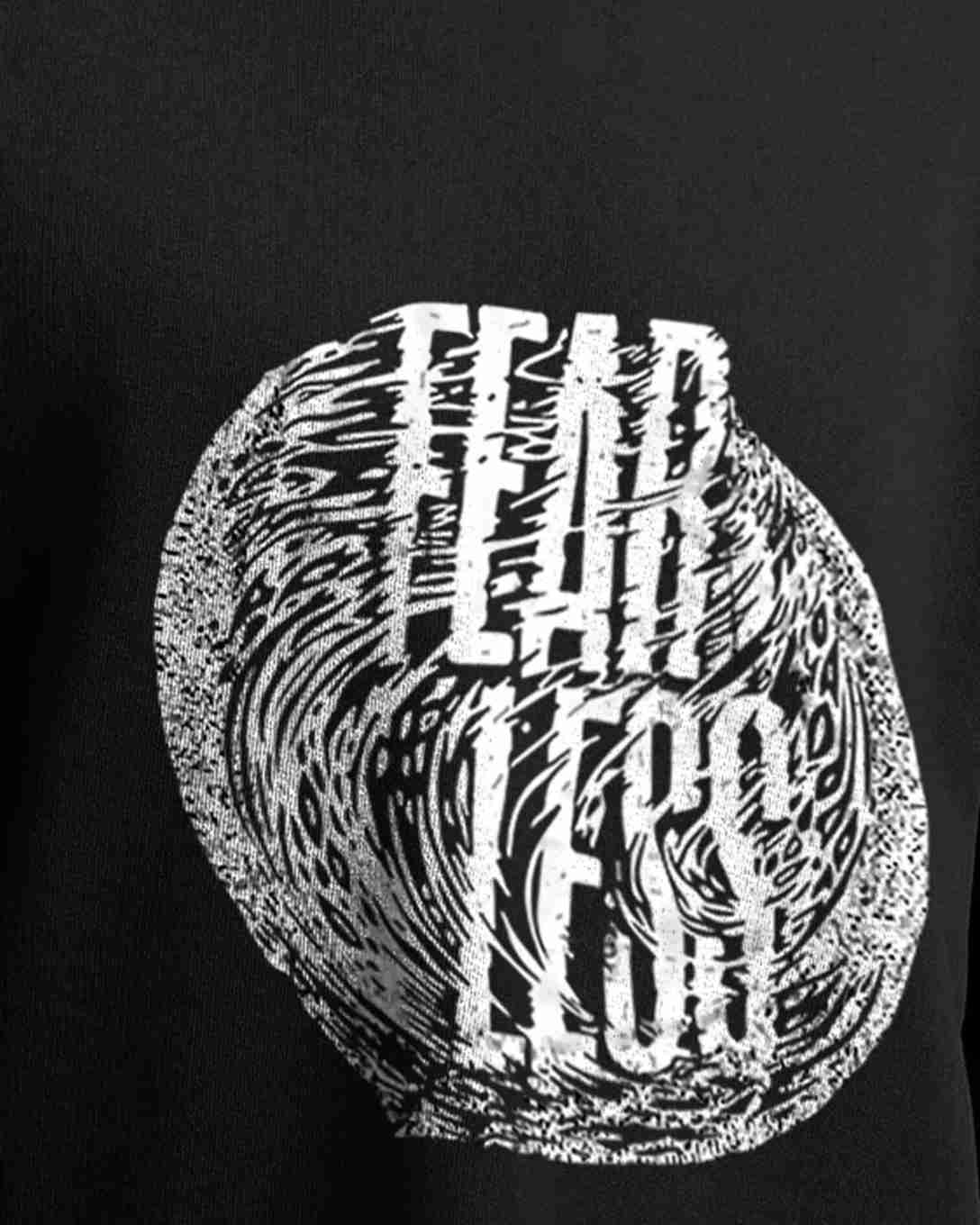 Black Men Fear Less Printed Oversized T-shirt