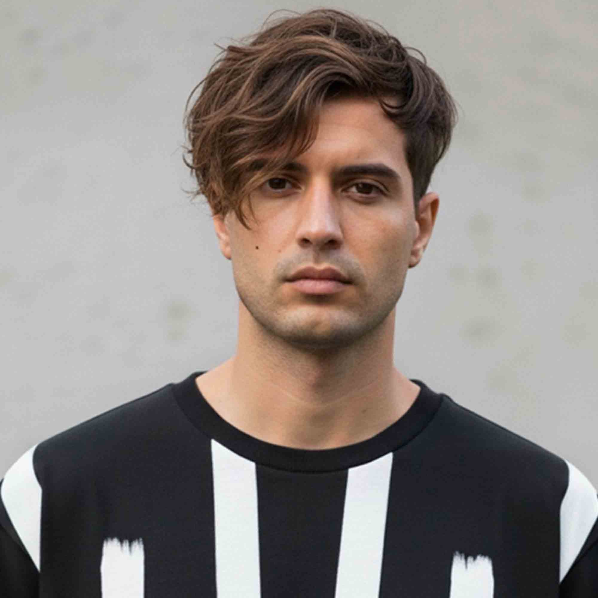 Men Printed Oversized Tshirt Black