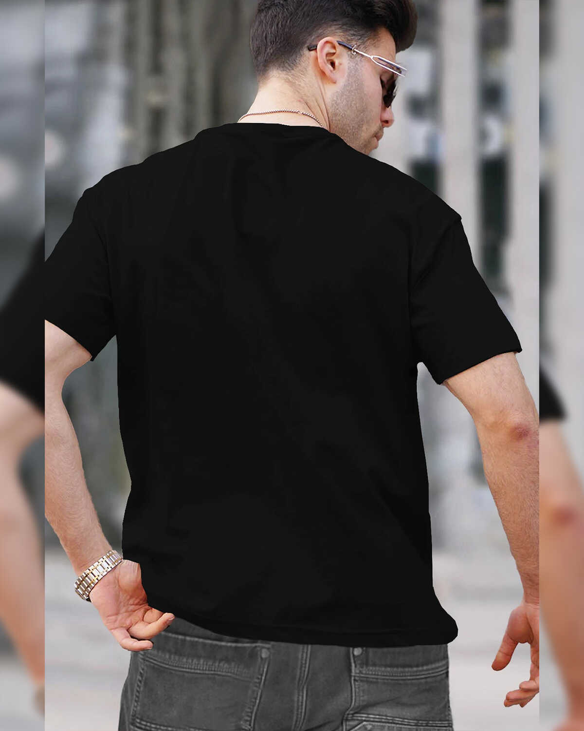 Mens Half Sleeve Multicolor Plain Round Neck T-shirts (Pack Of 4)