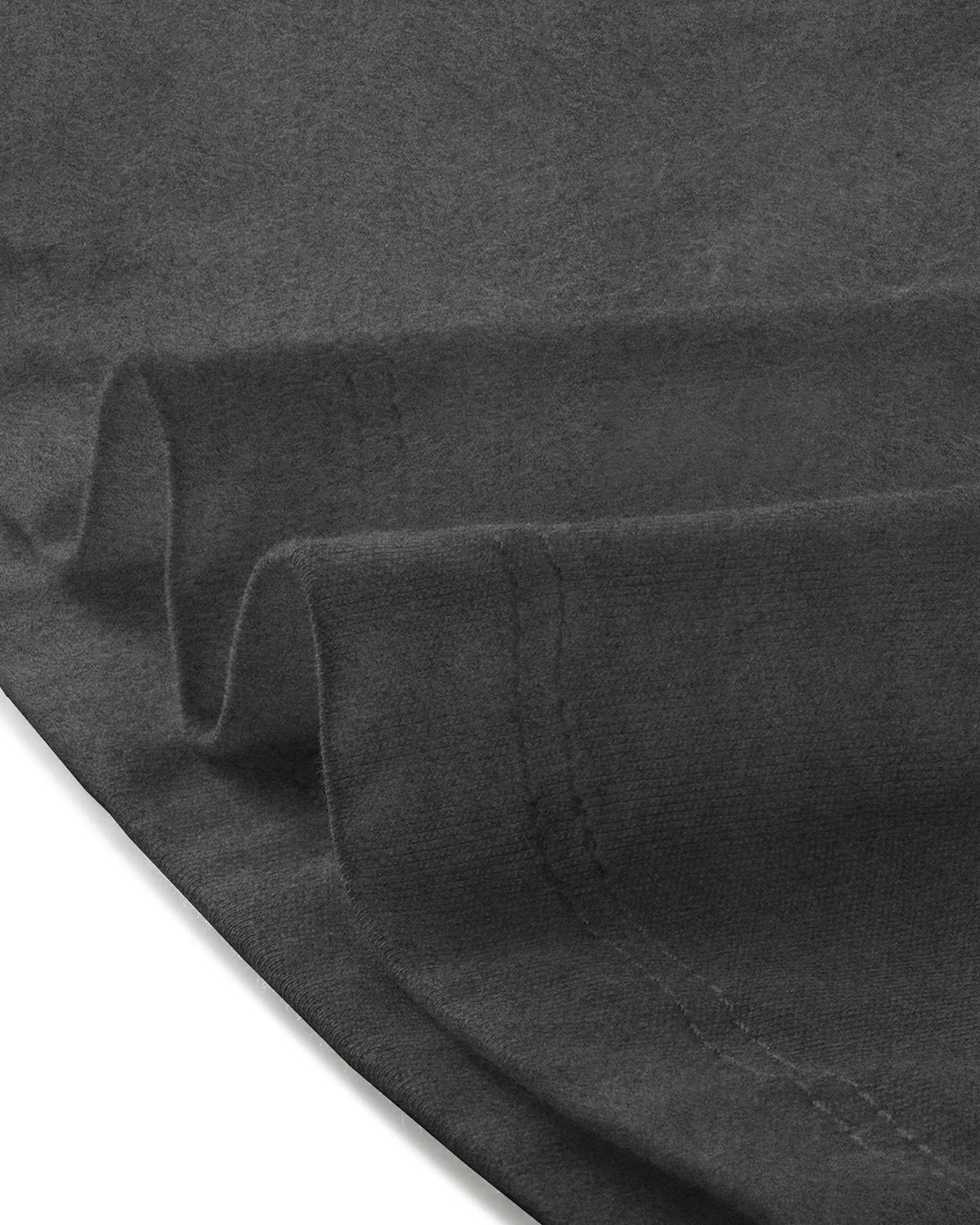 Men DARK GREY ZIPPER NECK Full Sleeve T-Shirt