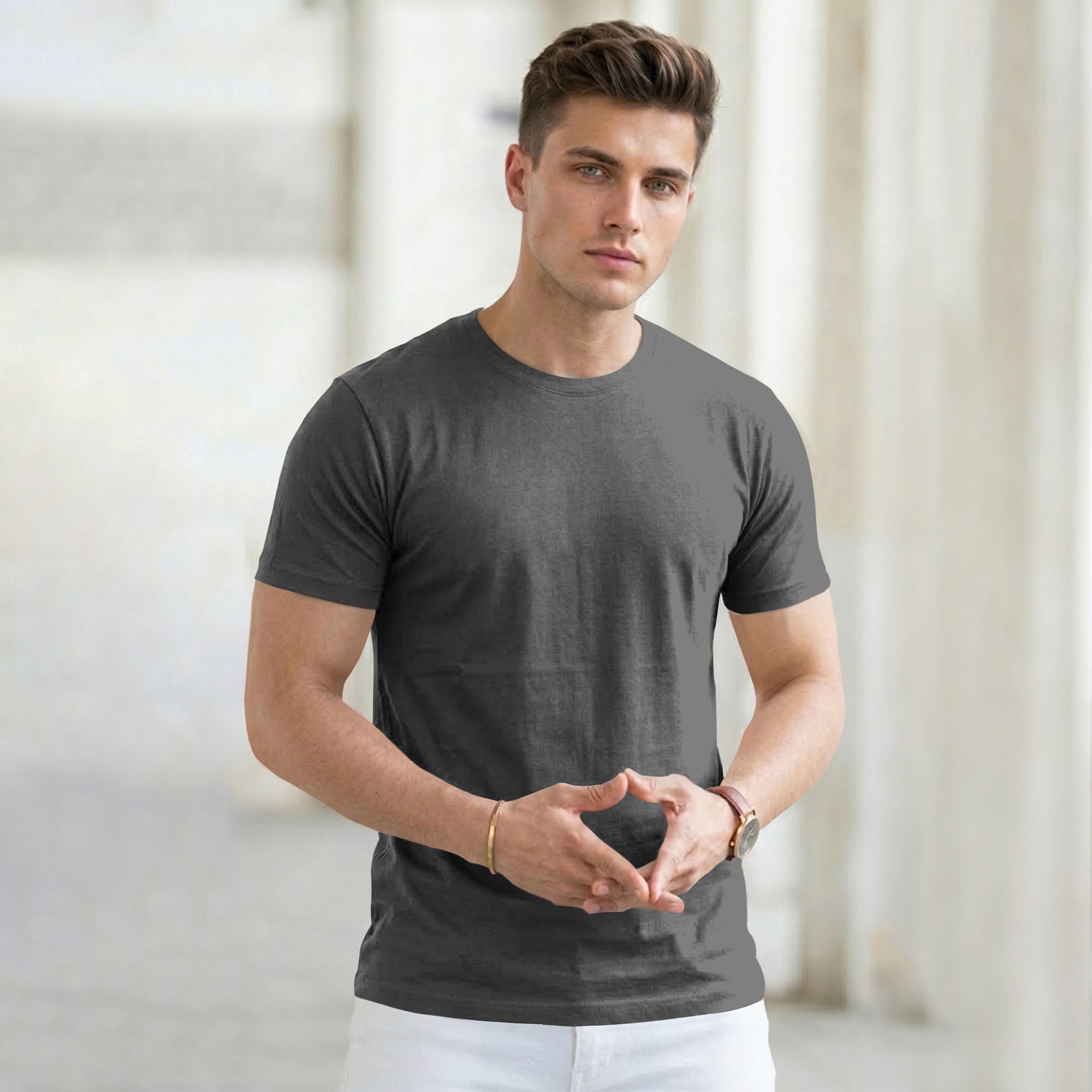 Men Grey T-shirts