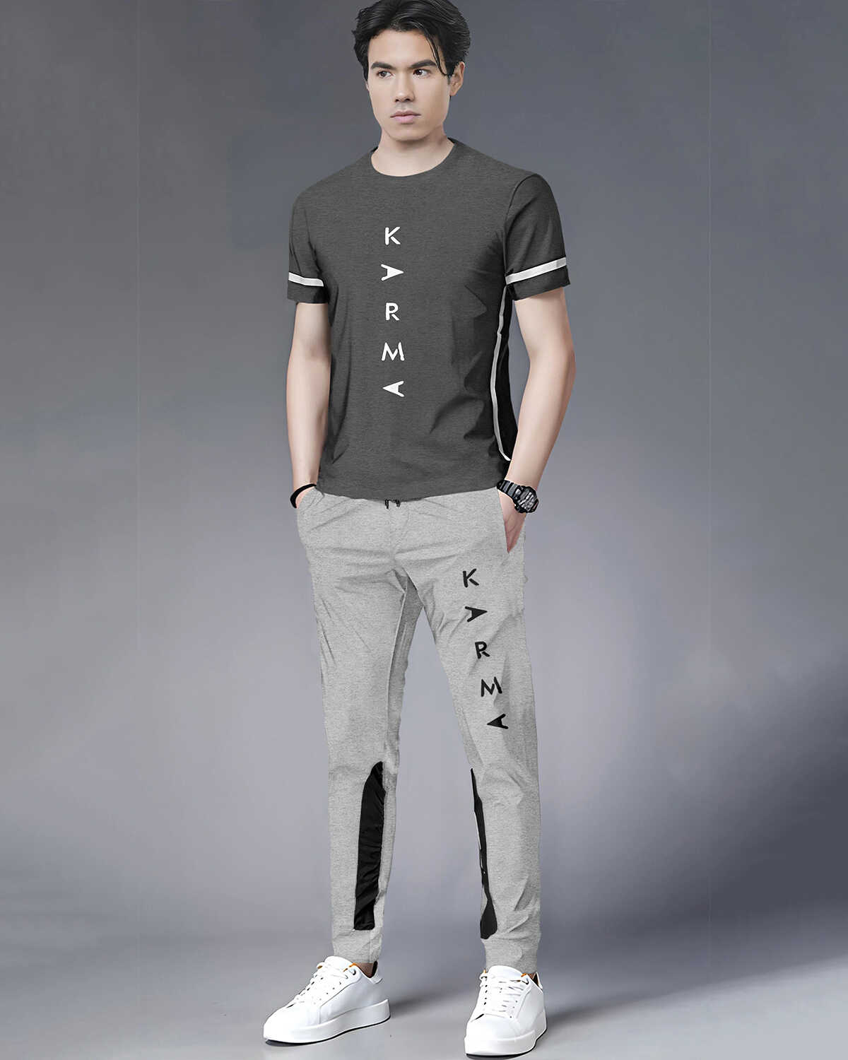 Out Fit Sets For Men Printed Tshirt & Printed Trackpants 21 Variants