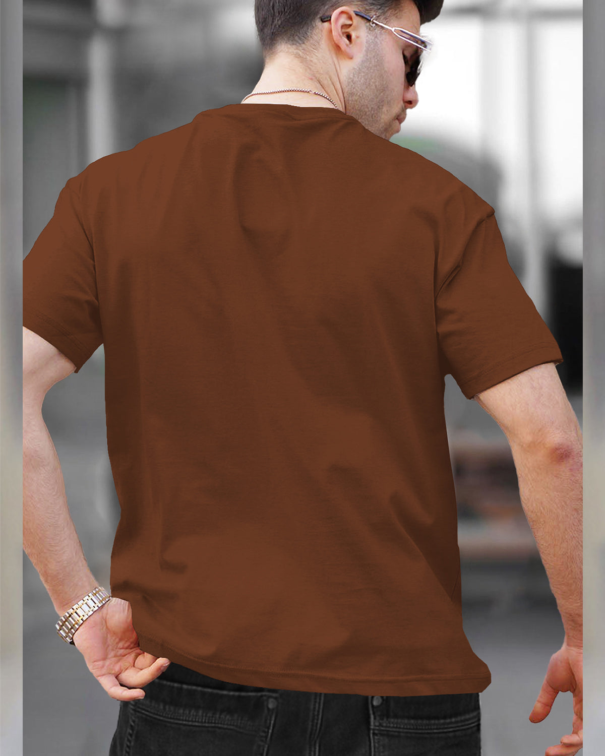 Mens Half Sleeve Plain Round Neck Multicolor T-shirts (Pack Of 4)