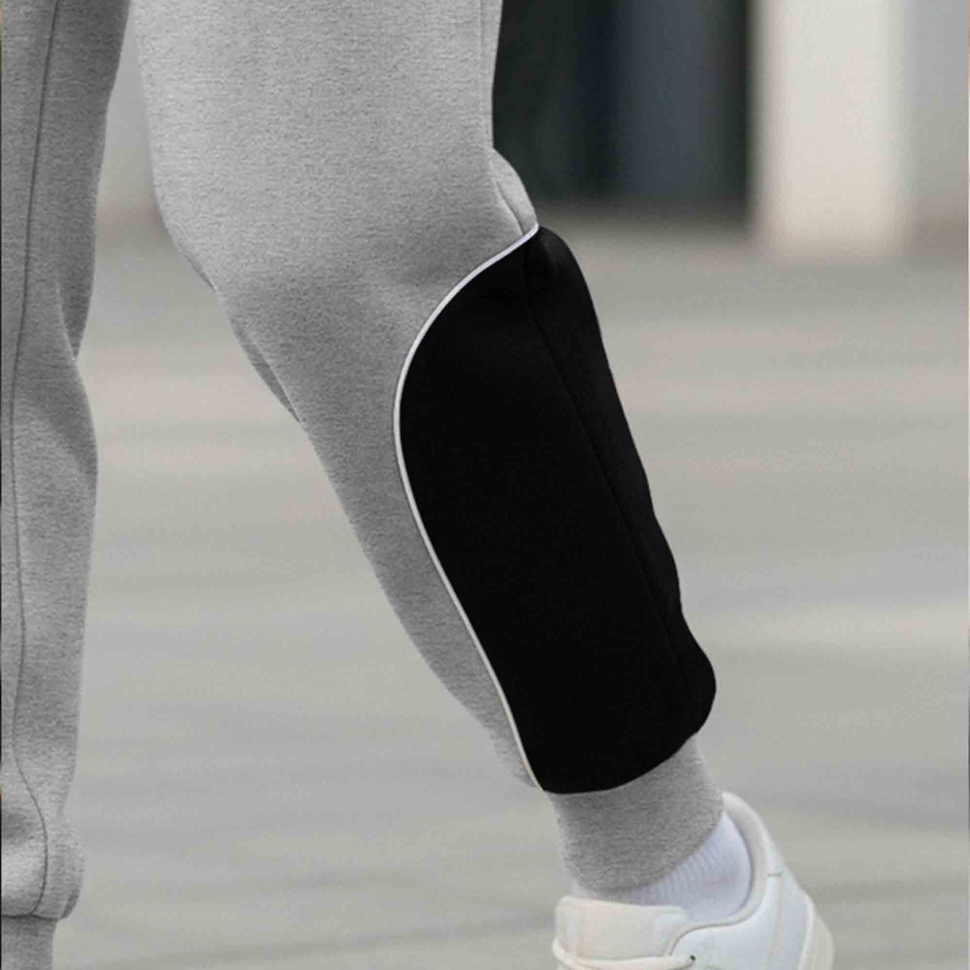 Men Colorblocked Casual Jogger Trackpant Grey
