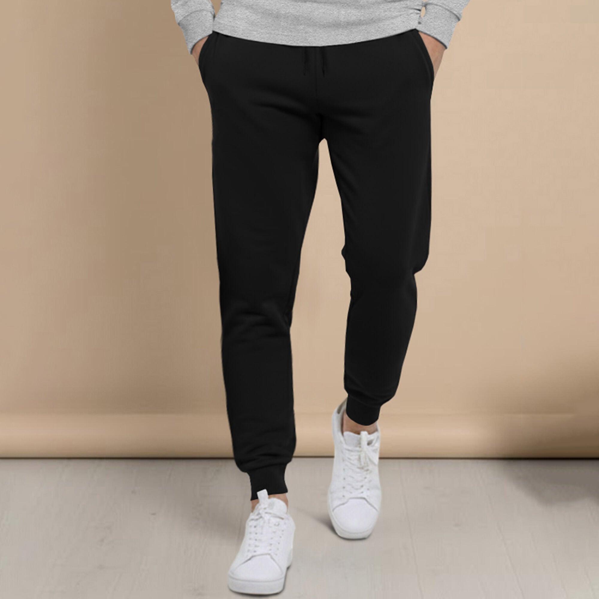 Mens Full Mask Hooded Tracksuit Set with Joggers