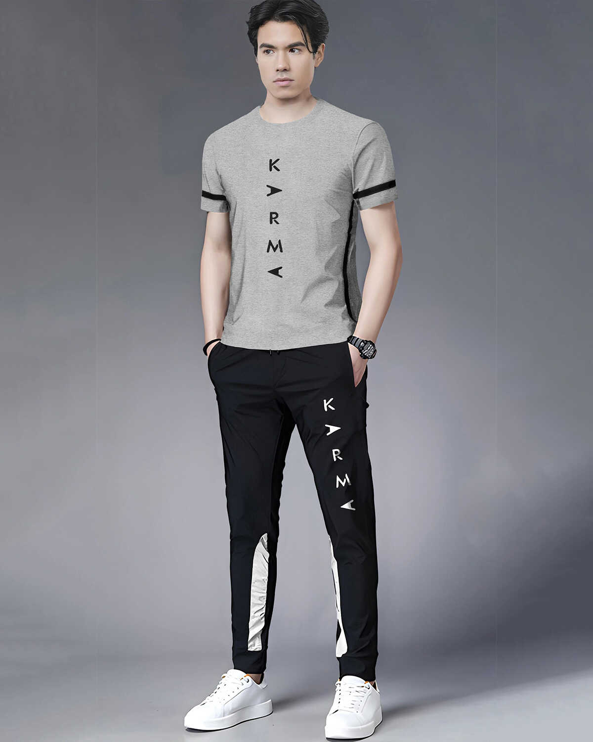 Out Fit Sets For Men Printed Tshirt & Printed Trackpants 21 Variants