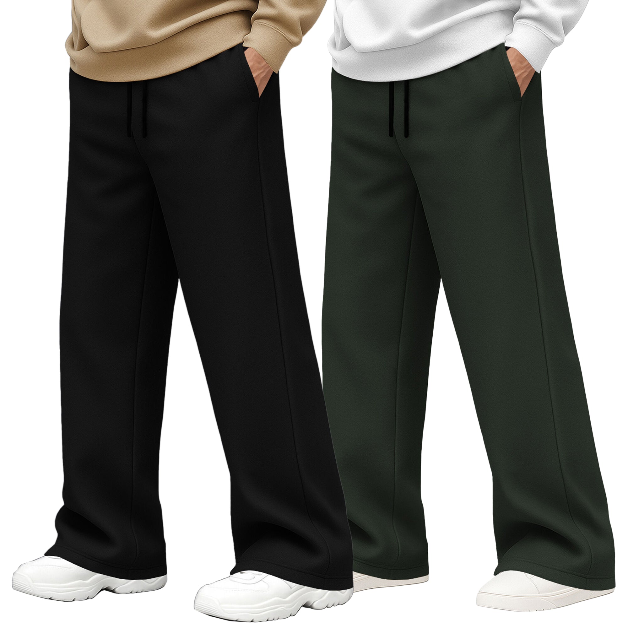 Baggy Track Pants Combo