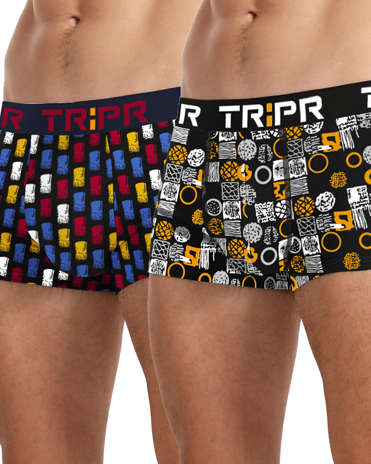 Black Printed Combo Trunks (Pack of 2, 3 & 4)