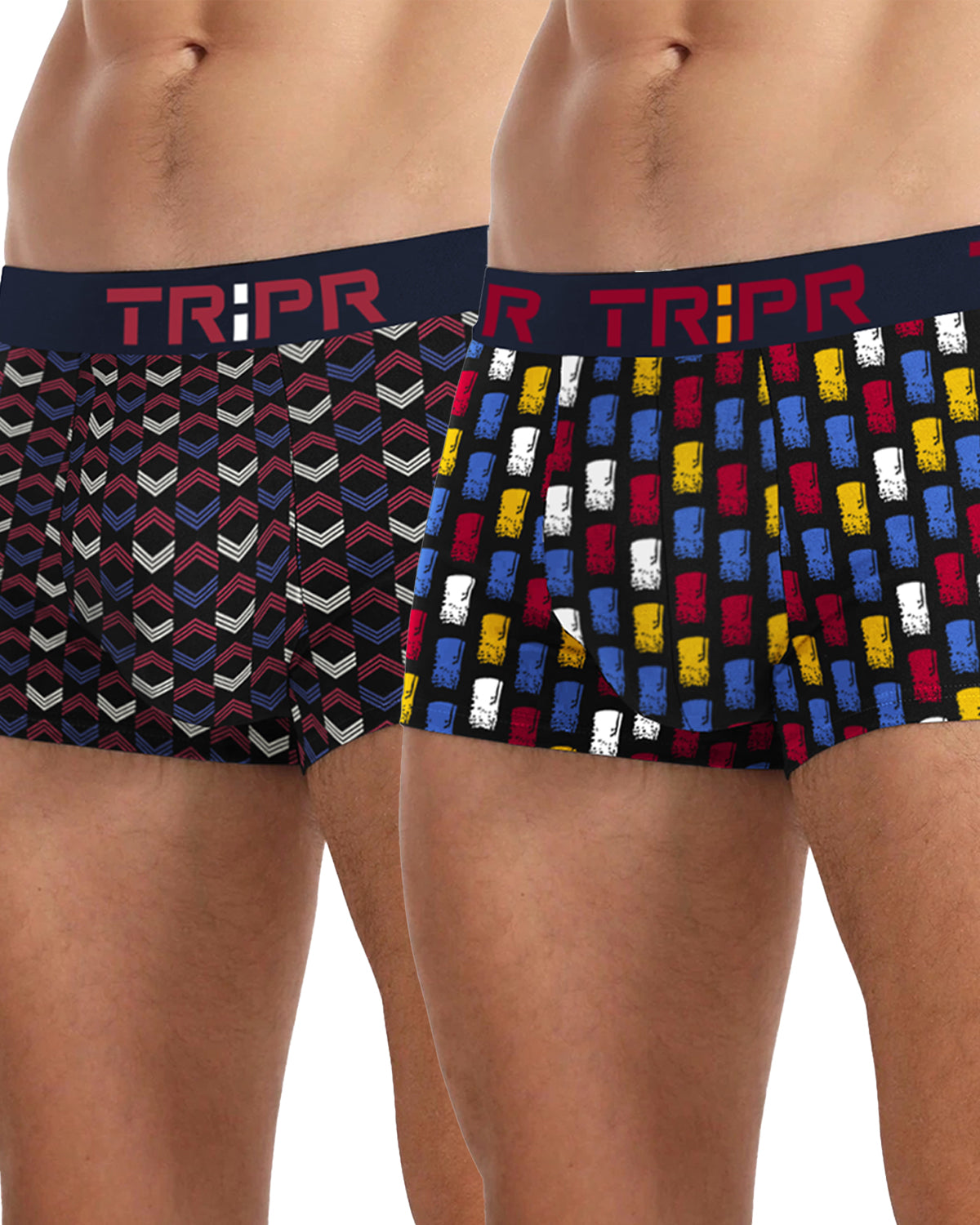 Black Printed Combo Trunks (Pack of 2, 3 & 4)