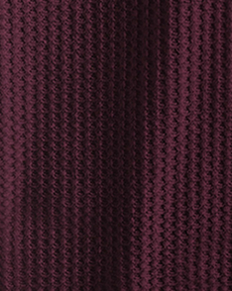 (Pack Of 2) Polo Collar Contrast Waffle White & Maroon Textured T-shirts