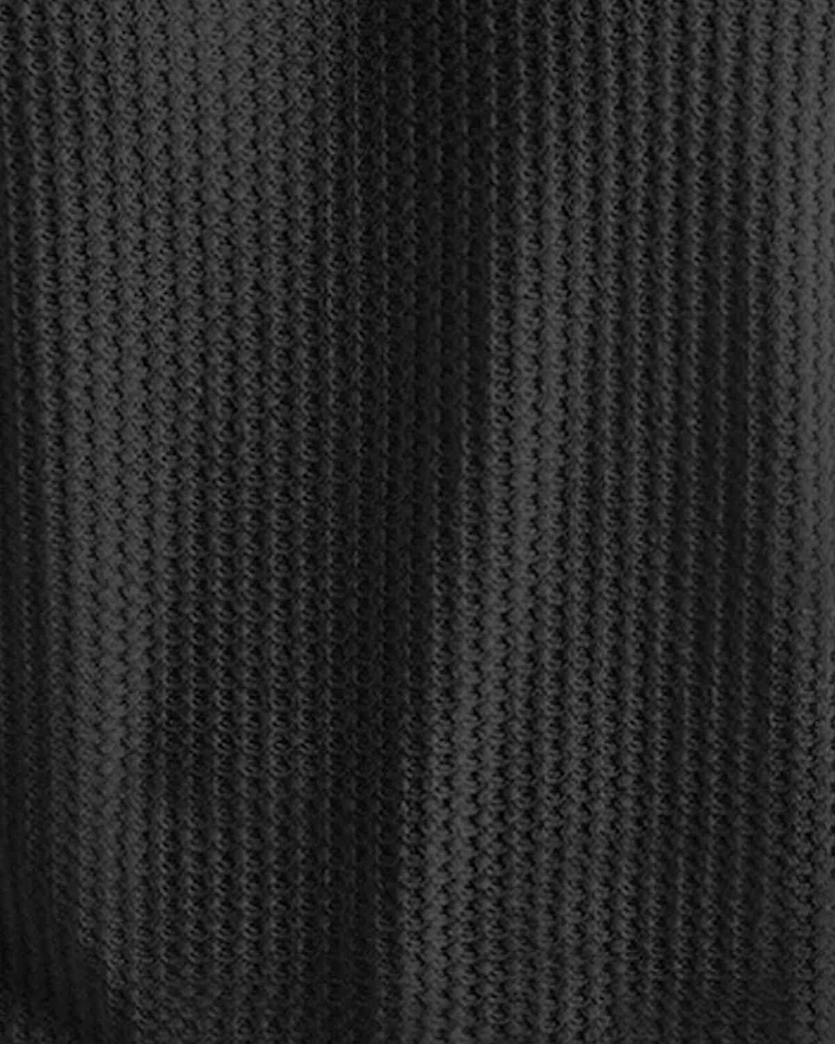 (Pack Of 2) Maroon & Black Men Textured Polo Half Sleeve Waffle T-shirts