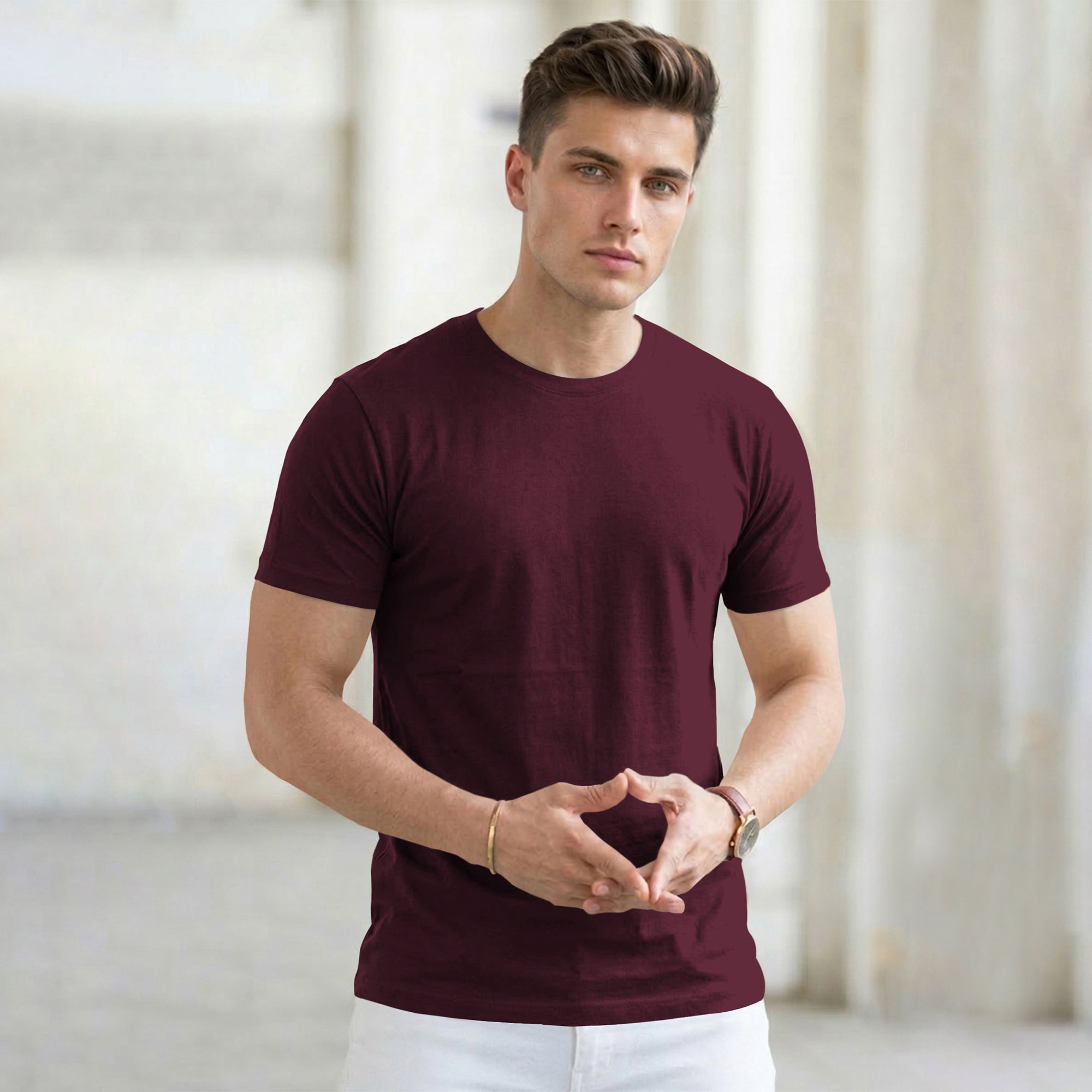 Maroon T-shirts For Men