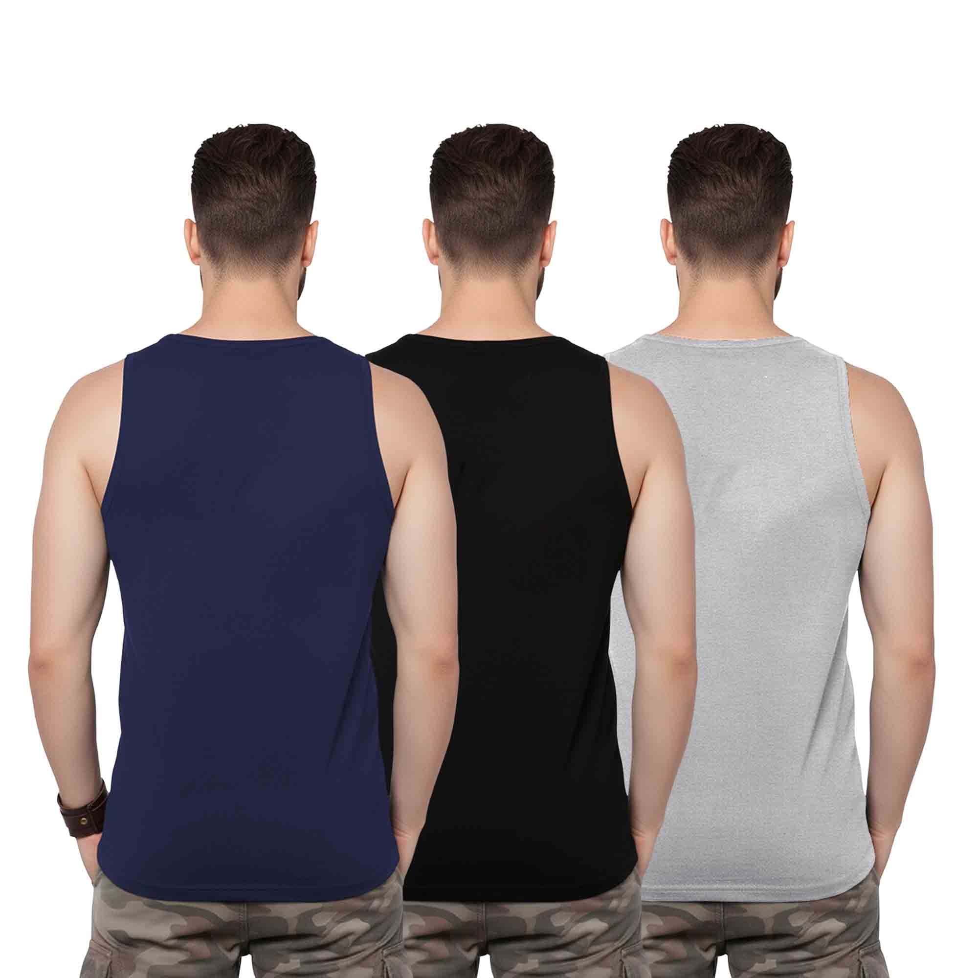 Men Vest Printed (Pack of 3)