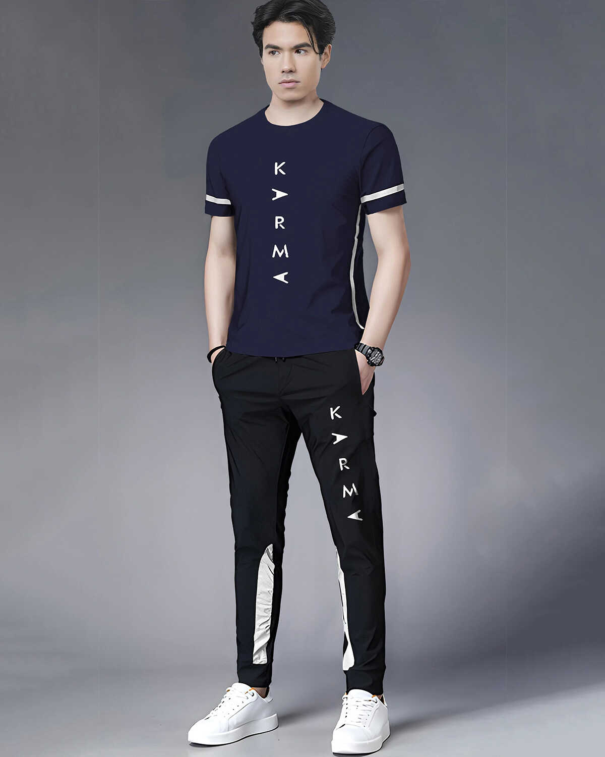 Out Fit Sets For Men Printed Tshirt & Printed Trackpants 21 Variants