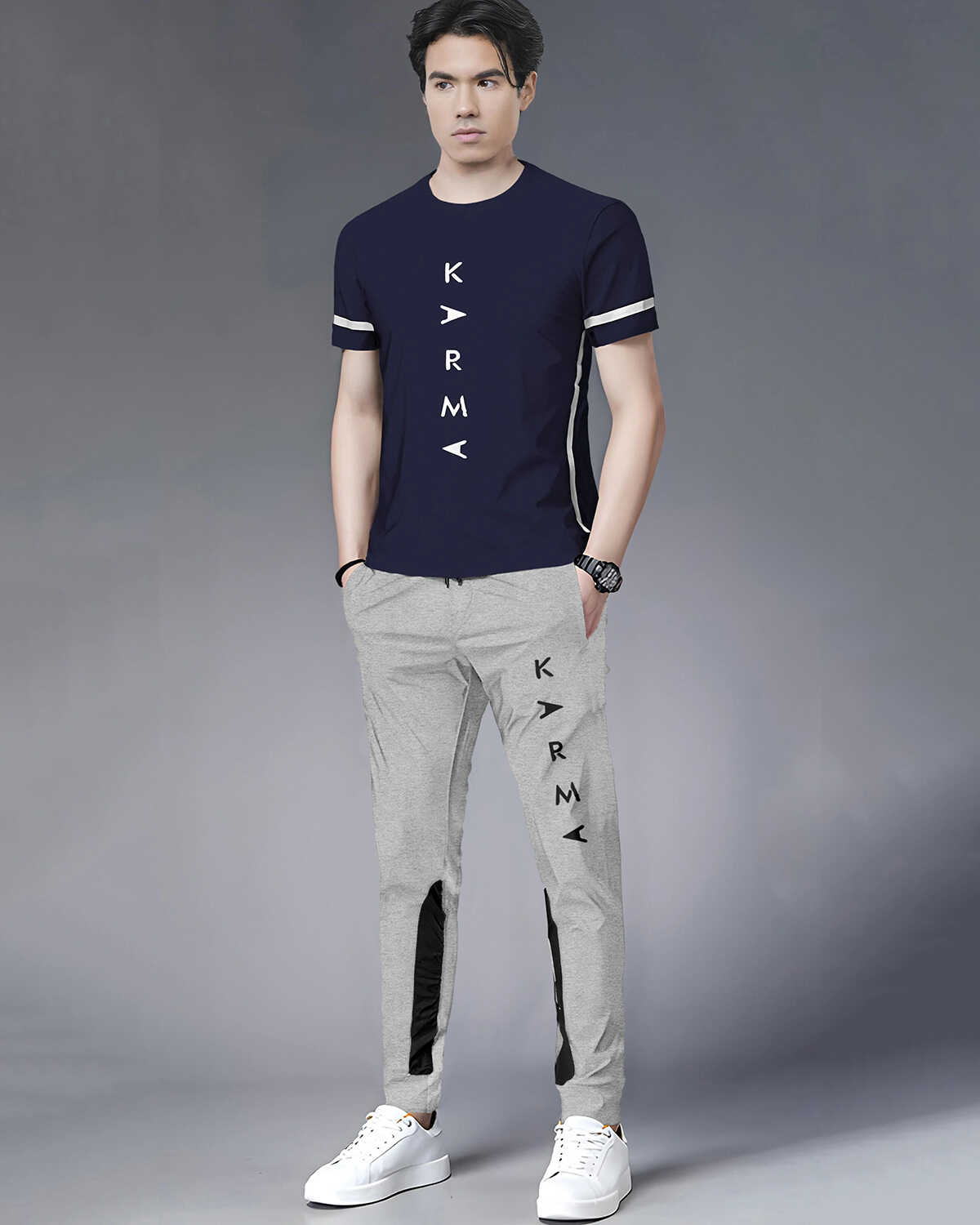 Out Fit Sets For Men Printed Tshirt & Printed Trackpants 21 Variants